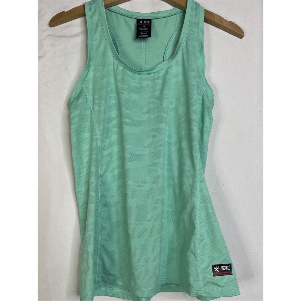 WWE Tapout women Sport Top Camouflage Mint Green size Small